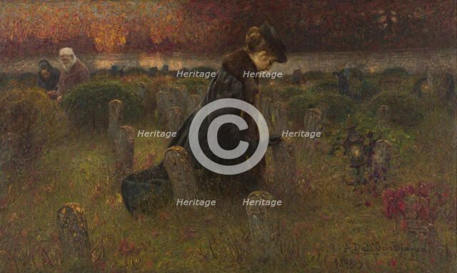 The Loves of Souls, 1898. Creator: Dall'Oca Bianca, Angelo (1858-1942).