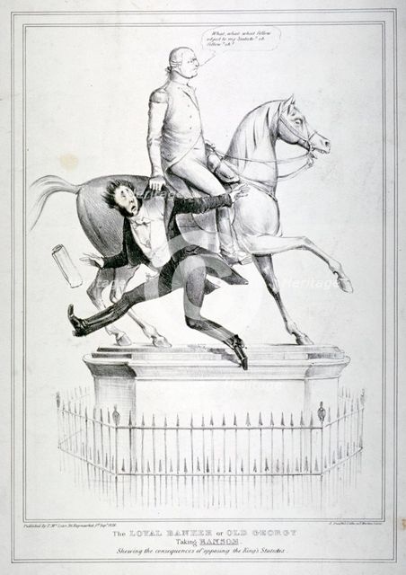 'The loyal banker or Old Georgy taking Ransom', 1836. Creator: Alfred Ducôte.