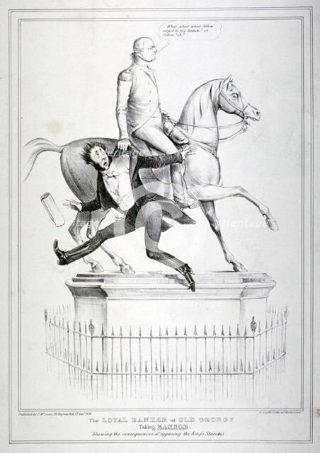 'The loyal banker or Old Georgy taking Ransom', 1836. Creator: Alfred Ducôte.