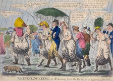 The Loyal Duckling, or Returning from the Review... (1800?). Creator: Unknown