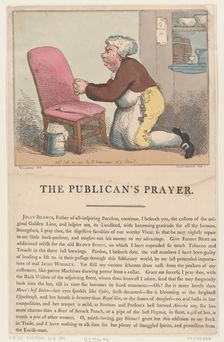 The Publican's Prayer, September 20, 1801., September 20, 1801. Creator: Thomas Rowlandson