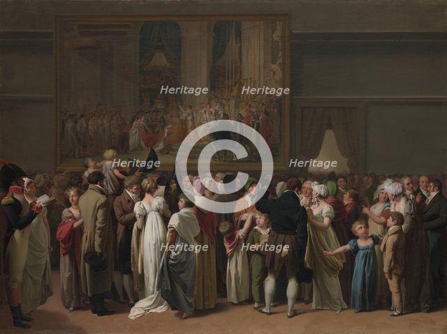 The Public Viewing David’s "Coronation" at the Louvre, 1810. Creator: Louis Leopold Boilly.