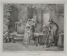 The Public Writer. Creator: Antoinette Cécile Hortense Lescot Haudebourt (French, 1784-1845)