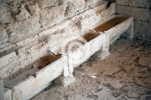 The public baths at Nemea, Greece. Creator: Samuel Magal.