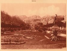 The Public Garden, Menton 1930. Creator: Unknown