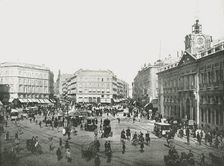 The Puerta del Sol, Madrid, Spain, 1895. Creator: W & S Ltd