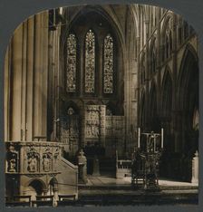 The Pulpit and Choir of Truro Cathedral, Eng. c1910. Creator: Unknown