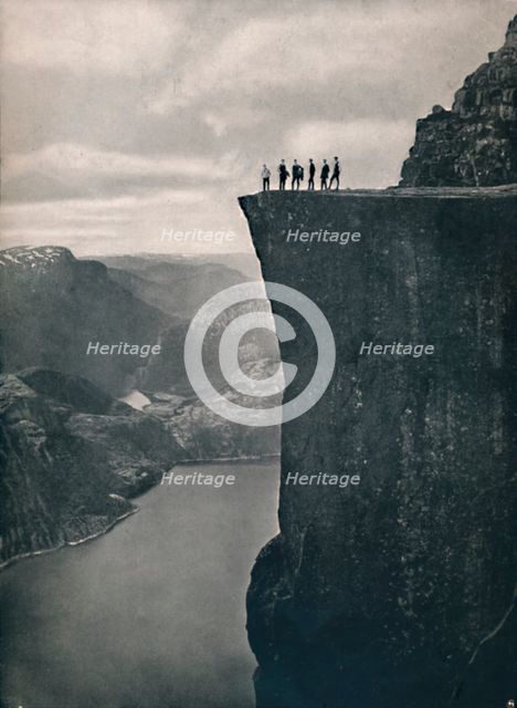 'The Pulpit in Lysefjord', 1914. Creator: Unknown.