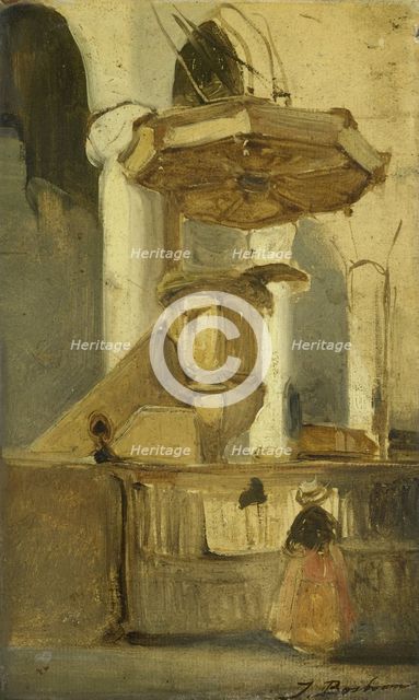 The Pulpit of the Church in Hoorn, c.1860-c.1891. Creator: Johannes Bosboom.