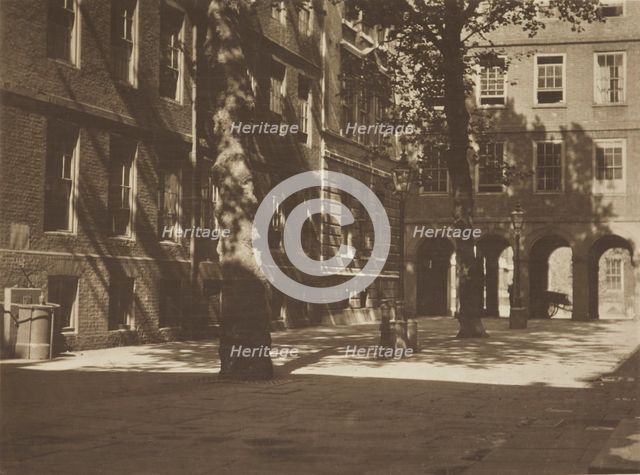 The pump court, the Temple. From the album: Photograph album - London, 1920s. Creator: Harry Moult.