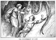 The Punishment of Loki 1925. Creator: Unknown