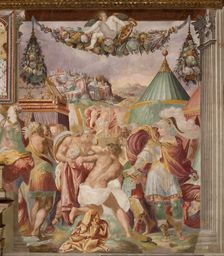 The punishment of the treacherous schoolmaster of Falerii, c. 1544. Artist: Rossi, Francesco, de (1510-1563)