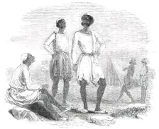 The Punjab - Native Troops in Camp, 1850. Creator: Unknown