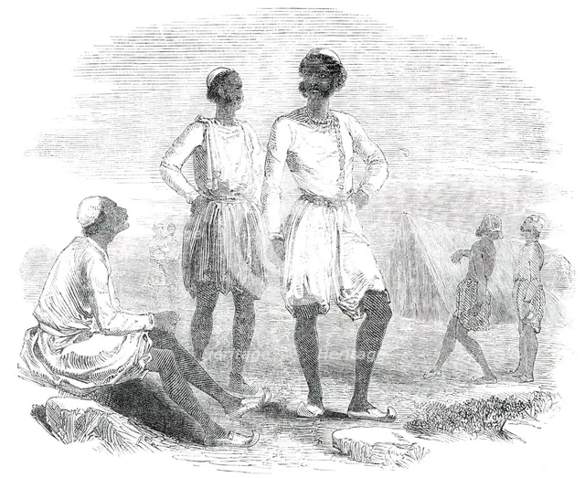 The Punjab - Native Troops in Camp, 1850. Creator: Unknown.