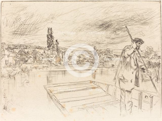 The Punt, 1861. Creator: James Abbott McNeill Whistler.