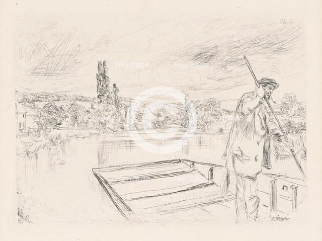The Punt, 1861 (published 1862). Creator: James Abbott McNeill Whistler.