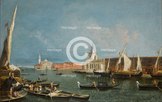 The Punta Della Dogana from the Ca' Giustinian, Looking South. Creator: Michele Marieschi.
