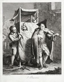 The Puppets, c1764. Creator: Giovanni Volpato
