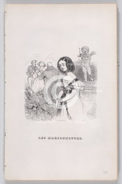The Puppets from The Complete Works of Béranger, 1836. Creator: John Thompson.