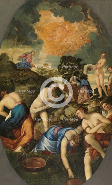 The Purification of the Midianite Virgins, 16th century. Creator: Jacopo Tintoretto.