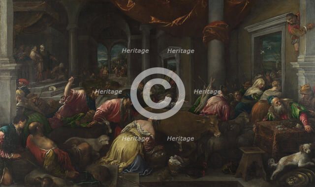 The Purification of the Temple, c. 1580. Artist: Bassano, Jacopo, il vecchio (ca. 1510-1592)