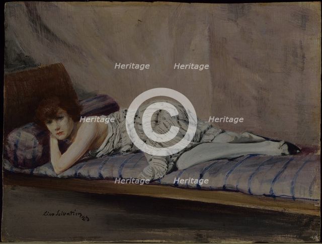 The purple pillow (Il guanciale viola), 1923.