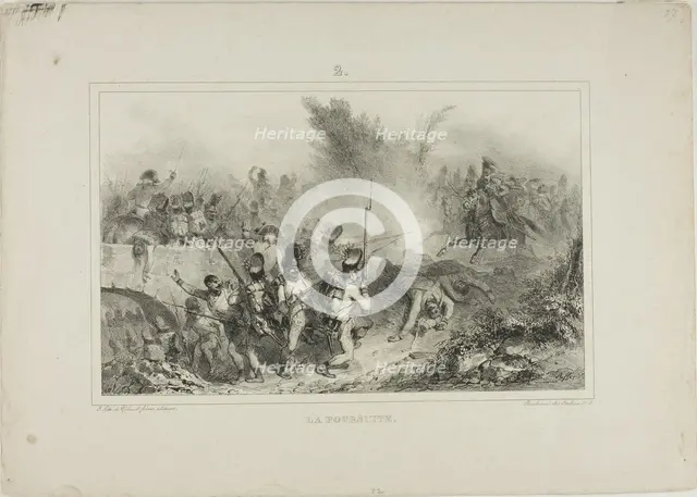 The Pursuit, 1832. Creator: Auguste Raffet.