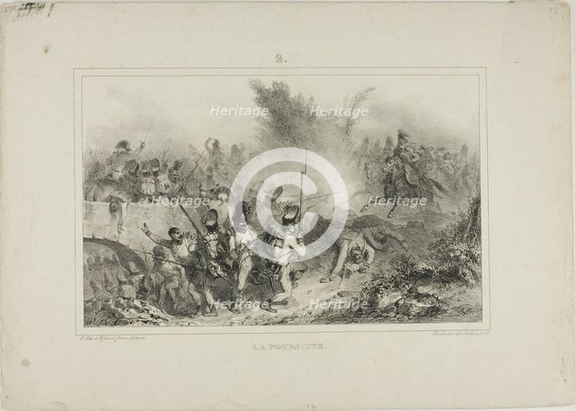 The Pursuit, 1832. Creator: Auguste Raffet.