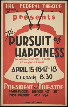The Pursuit of Happiness, Des Moines, IA, 1937. Creator: Unknown