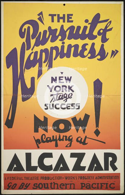 The Pursuit of Happiness, San Francisco, 1937. Creator: Unknown.