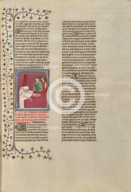 The Putrefaction of the Flesh of the Dying Emperor Galerius, about 1413-1415. Creators: Boucicaut Master, Workshop of the Boucicaut Master.