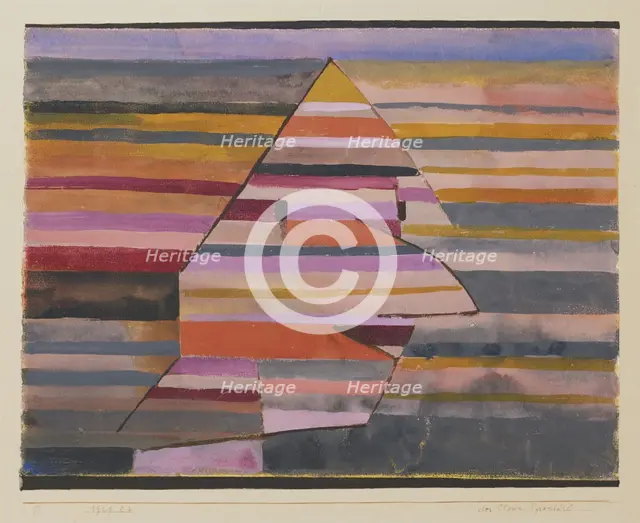 The Pyramid Clown. Artist: Klee, Paul (1879-1940)