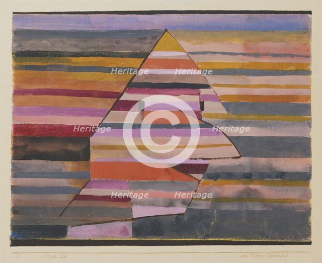 The Pyramid Clown. Artist: Klee, Paul (1879-1940)