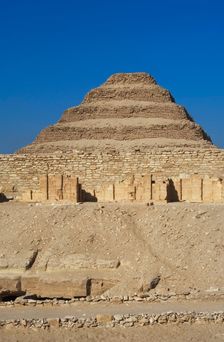 The Pyramid of Djoser (Zoser) or step pyramid, Saqqara necropolis, Egypt, Old Kingdom (2015). Creator: Unknown