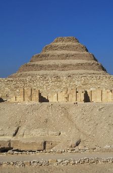 The Pyramid of Djoser (Zoser) or step pyramid, Saqqara necropolis, Egypt, Old Kingdom (2015). Creator: Unknown