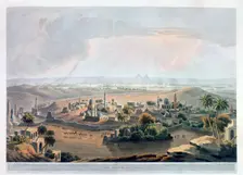 The Pyramids at Cairo 1809. Artist: Rawle