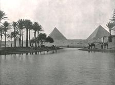 The Pyramids and the Nile, Gizeh, Egypt, 1895. Creator: W & S Ltd