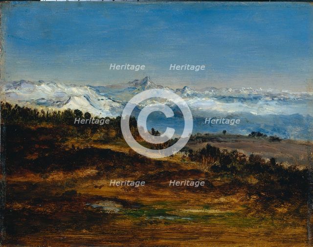 The Pyrenees, the Peak of the Midi de Bigorre, 1871-1872. Creator: Narcisse Diaz de la Peña (French, 1807-1876).