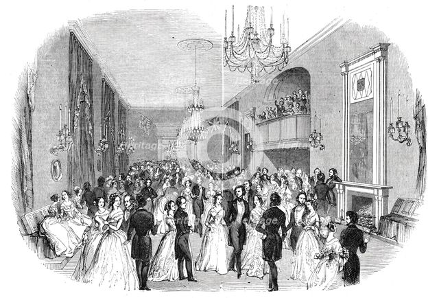 The Pytchley Hunt Ball, Northampton, 1844. Creator: Unknown.