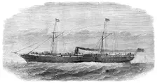 The Pacific Steam Navigation Company's new iron mail steam-ship Quito, 1864. Creator: Unknown