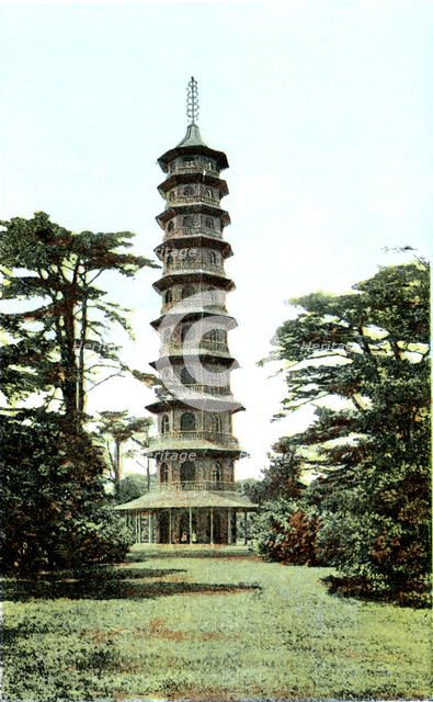 The Pagoda, Kew Gardens, Richmond upon Thames, London, 20th Century. Artist: Unknown