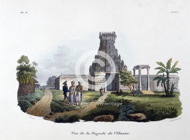 'The Pagoda of Vilnour', 1828. Artist: Marlet et Cie