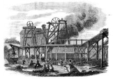 The Page Bank Colliery-pit on Fire, 1858. Creator: Unknown