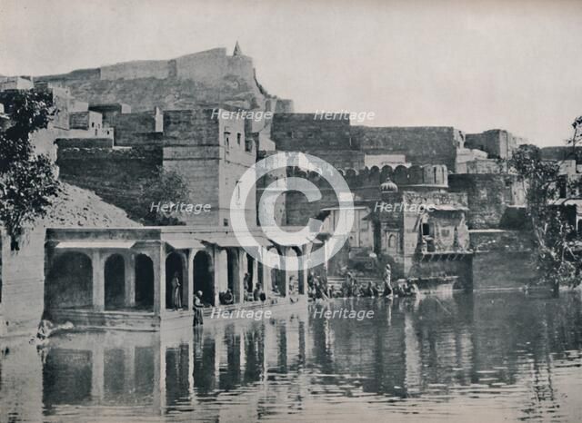 'The Padam Sagar Tank at Jodhpur', 1936. Creator: Unknown.