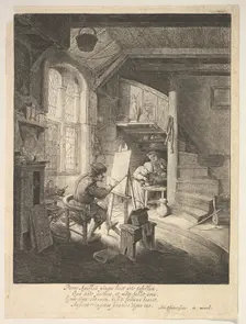 The Painter, 17th century. Creator: Adriaen van Ostade