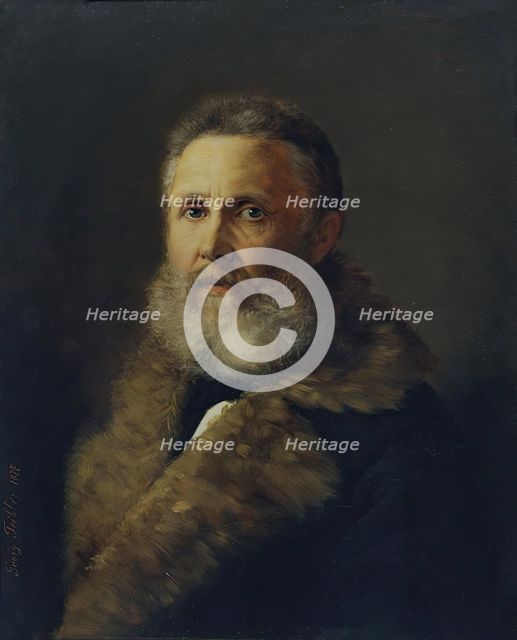 The painter Carl Teibler, the artist's father, 1877. Creator: Georg Teibler.