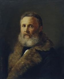 The painter Carl Teibler, the artist's father, 1877. Creator: Georg Teibler