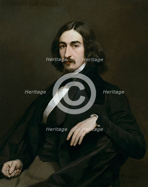 The Painter Carlos Luis de Ribera, 1838. Creator: Federico de Madrazo y Kuntz.