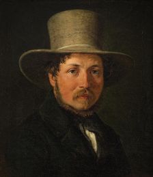 The Painter Christen Kobke, 1839. Creator: Wilhelm Marstrand