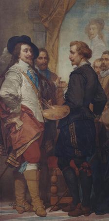 The Painter Anthony van Dyck in London, (c1630s), 1862-1872. Creator: Nicaise de Keyser